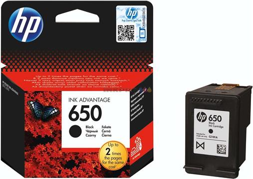 Tinta HP CZ101AE#BHK no.650 DJ2515 black