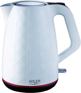 Adler water heater 1,7L 2200W white plastic