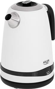 Adler water heater 1,7L with LCD display / temperature setting white AD1295w