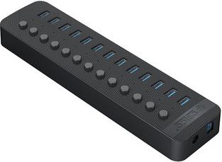 USB hub 13-port USB 3.0, Switch, Power supply, black, ORICO CT2U3-13AB