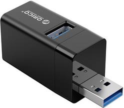 USB hub 3-port 1x USB 3.0, 2x USB 2.0, black, ORICO MINI-U32