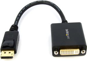 DisplayPort to DVI-D Adapter - 1920x1200 - Passive DVI Video Converter with Latching DP Connector (DP2DVI2) - DisplayPort adapter - 15.2 cm