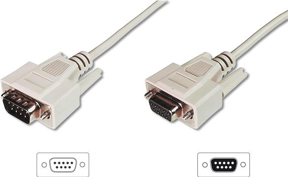 ASSMANN serial extension cable - DB-9 to DB-9 - 5 m