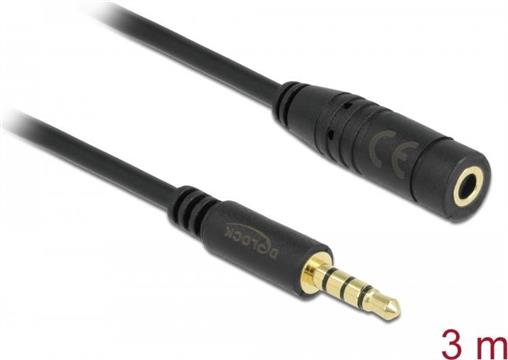 Delock headset extension cable - 3 m