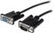  0.5m Black Straight Through DB9 RS232 Serial Cable - DB9 RS