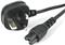StarTech.com 2m Laptop Power Cord 3 Slot for UK BS1363 to C5 Clover Leaf - power cable - 2 m