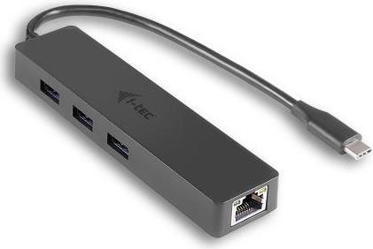 i-tec USB-C Slim Passive HUB 3 Port + Gigabit Ethernet Adapter