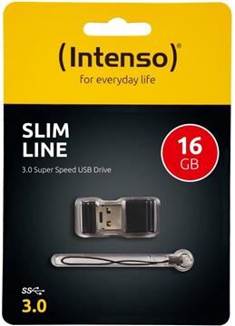 STICK 16GB 3.0 Intenso Slim Line Black