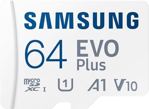 64GB Samsung EVO Plus MicroSDXC 1300MB/s +Adapter