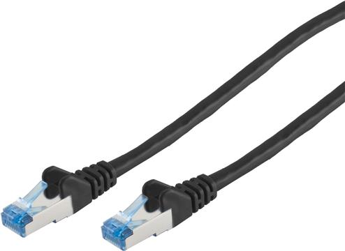 Patchkabel CAT6a RJ45 S/FTP 0,25m Black