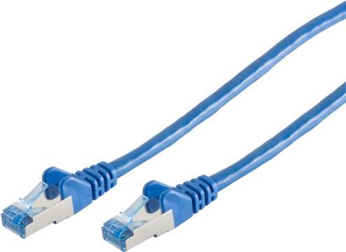 Patchkabel CAT6a RJ45 S/FTP 0,25m Blue