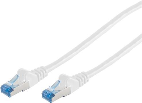 Patchkabel CAT6a RJ45 S/FTP 0,25m White