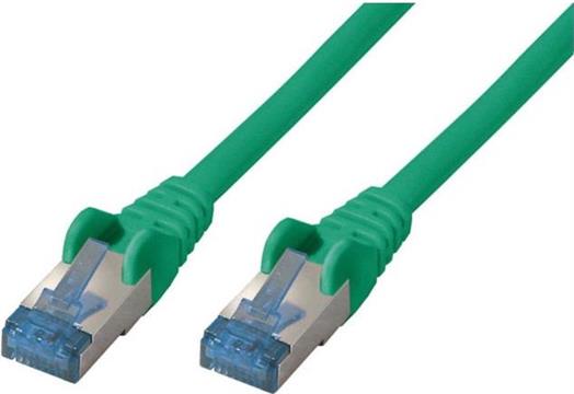 Patchkabel CAT6a RJ45 S/FTP 0,5m Green