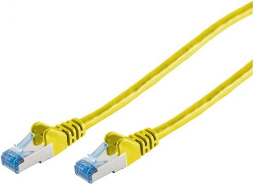 Patchkabel CAT6a RJ45 S/FTP 0,5m Yellow