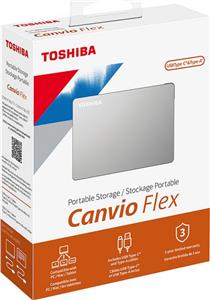Toshiba Canvio Flex HDTX120ESCAA 2TB silber