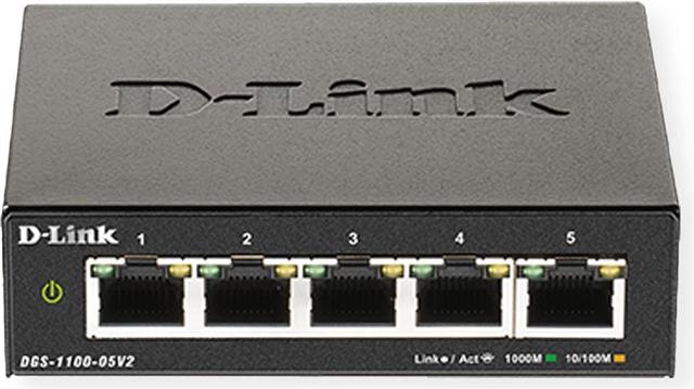 D-Link DGS-1100-05V2 Smart Managed Switch 5-Port