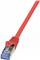 LogiLink PrimeLine - patch cable - 0.25 m - red