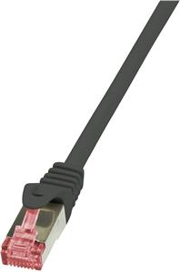 LogiLink PrimeLine - patch cable - 25 cm - black