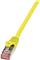 LogiLink PrimeLine - patch cable - 25 cm - yellow