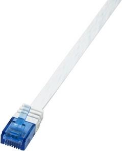 LogiLink SlimLine - patch cable - 50 cm - white