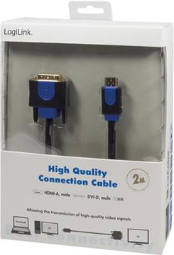 LogiLink video cable - HDMI / DVI - 2 m