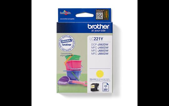 Brother LC221Y - yellow - original - ink cartridge