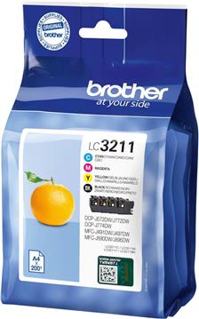 Brother LC3211 - 4-pack - black, yellow, cyan, magenta - original - ink cartridge