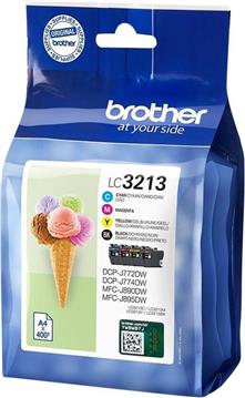 Brother LC3213 - 4-pack - black, yellow, cyan, magenta - original - ink cartridge