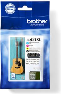 Brother LC421XL - 4-pack - XL - black, yellow, cyan, magenta - original - ink cartridge
