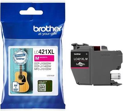 Brother LC421XLM - High Yield - magenta - original - ink cartridge