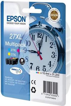 Epson 27XL Multipack - 3-pack - XL - yellow, cyan, magenta - original - ink cartridge