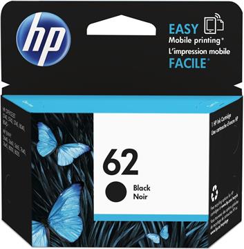 HP 62 Twin Pack - 2-pack - black, dye-based tricolor - original - ink cartridge