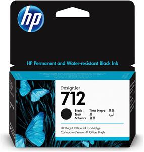 HP 712 - black - original - DesignJet - ink cartridge