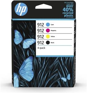 HP 912 Combo Pack - 4-pack - black, yellow, cyan, magenta - original - ink cartridge
