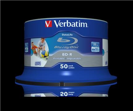 Verbatim BD-R 25GB 50er Spindel (6x) wide printable