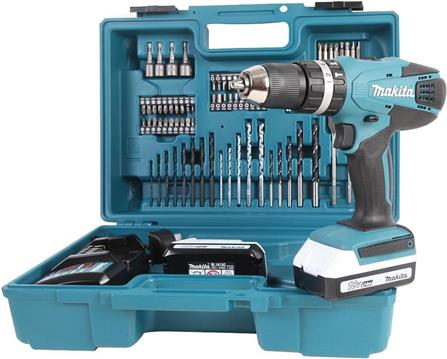 Makita HP457DWE10 Akku-Schlagbohrschrauber im Set