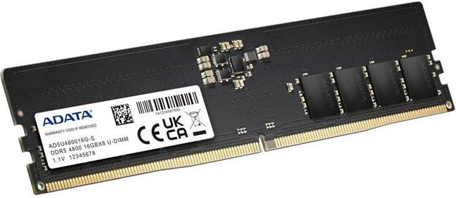 Memorija Adata AD5U480016G-S, 16 GB, 1 x 16 GB, DDR5, 4800 MHz, 288-pin DIMM