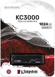 Kingston KC3000 NVMe 1024GB,R7000/W6000, M.2 2280
