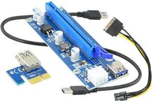 Riser Akyga AK-CA-64 PCI-E 1x - 16x USB 3.0 