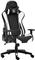 LC Power LC-GC-600BW - chair - plastic, metal, foam, polyurethane leather - black, white