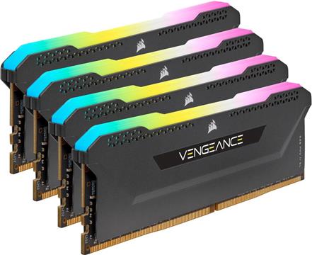 CORSAIR Vengeance RGB PRO SL - DDR4 - kit - 64 GB: 4 x 16 GB - DIMM 288-pin - 3200 MHz / PC4-25600 - unbuffered