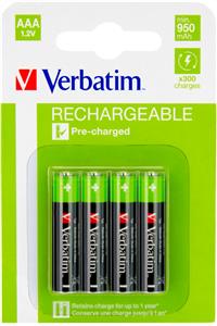 Verbatim AAA punjive baterije, 950mAh (4 komada)