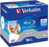 Blu-Ray Verbatim BD-R SL 6× 25GB PRINTABLE Hard Coat 10 kom. JC (Single Layer) 