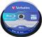 DVD Blu-Ray Verbatim BD-R DL 6× 50GB White Blue Surface Scratch Guard Plus 10 pack spindle