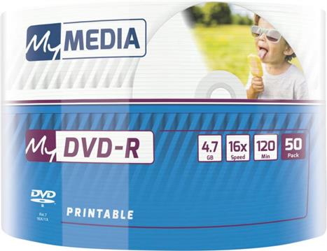 DVD-R MyMedia 4.7GB 16× InkJet Printabilni, Wrap pakiranje 50 kom.