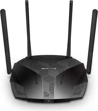 Mercusys AC1800X bežični usmjerivač (Dual-Band WiFi6 Router) 574Mbps/1201Mbps (2.4GHz/5GHz), 802.11ax/ac/a/b/g/n, 3×G-LAN, 1×G-WAN, MU-MIMO, 4×5 dBi fiksne omni-direkcione antene