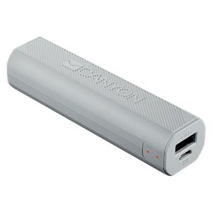CANYON EOL Power bank 2600mAh Li-ion battery, with Smart IC, Input 5V/1A, Outpput 5V/1A, cable length 0.24m, 22*26*93mm, 0.07kg, White
