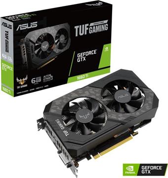 ASUS TUF GeForce GTX 1660 Ti EVO GAMING OC graphics card, 6GB GDDR6, PCI-E 3.0