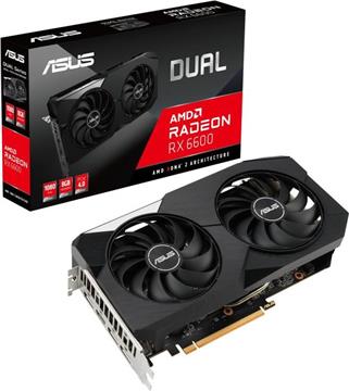 Grafička kartica PCI-E ASUS Radeon RX6600 Dual, 8GB, GDDR6