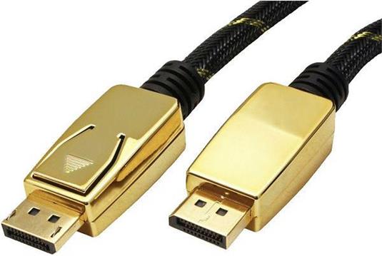 Roline GOLD DisplayPort kabel v1.4, DP-DP M/M, 3.0m, crno/zlatni